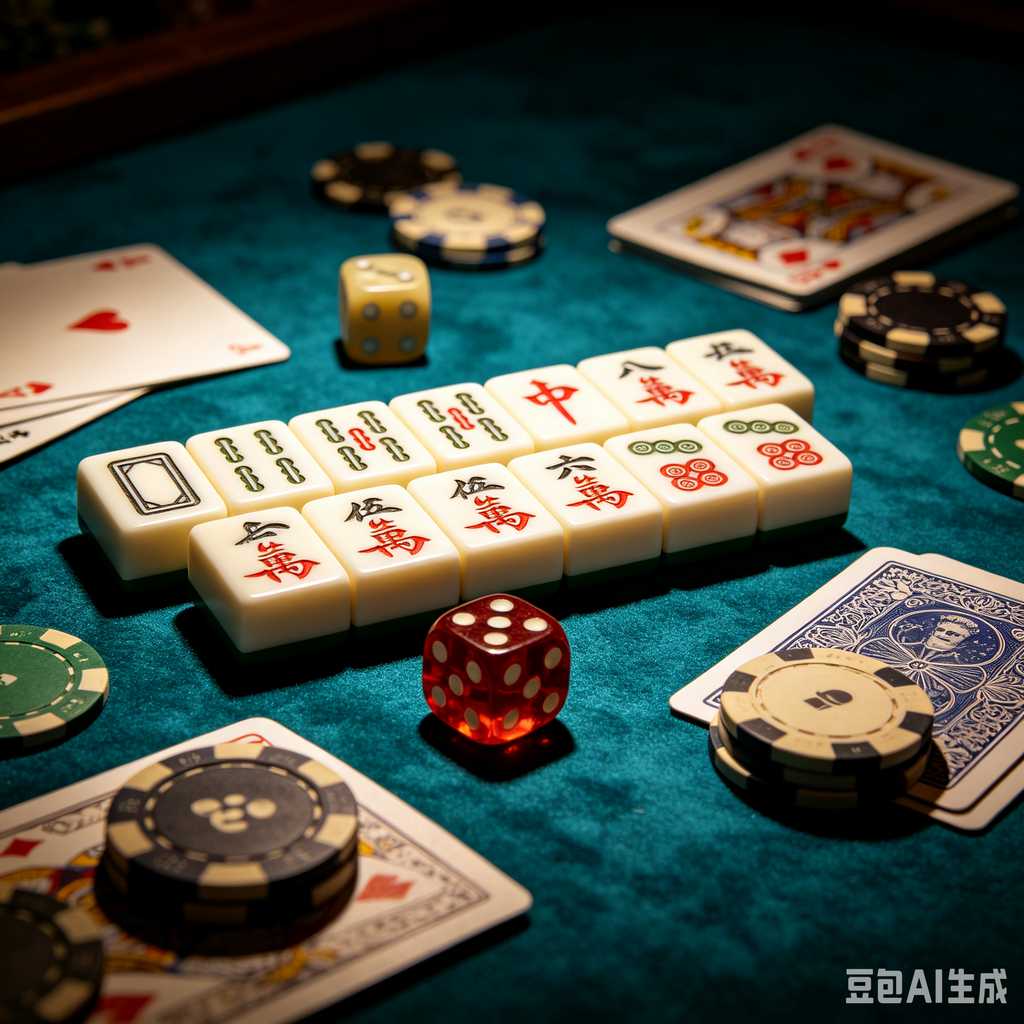 bamboo wood mahjong set